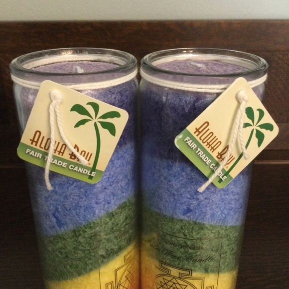 2 Aloha Bay Unscented Chakra Jar Rainbow Sri Yantra Candles - Picture 3 of 6
